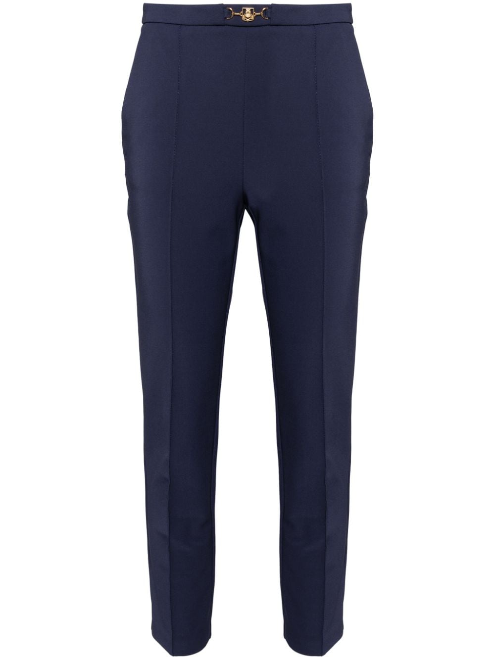 Elisabetta Franchi Horsebit technical trousers - Blue von Elisabetta Franchi