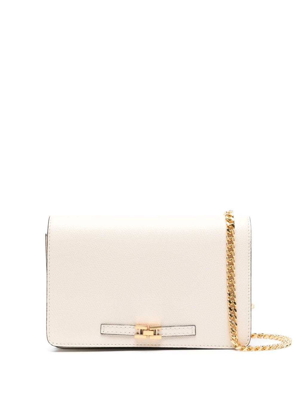 Elisabetta Franchi horsebit-detail leather shoulder bag - Neutrals von Elisabetta Franchi