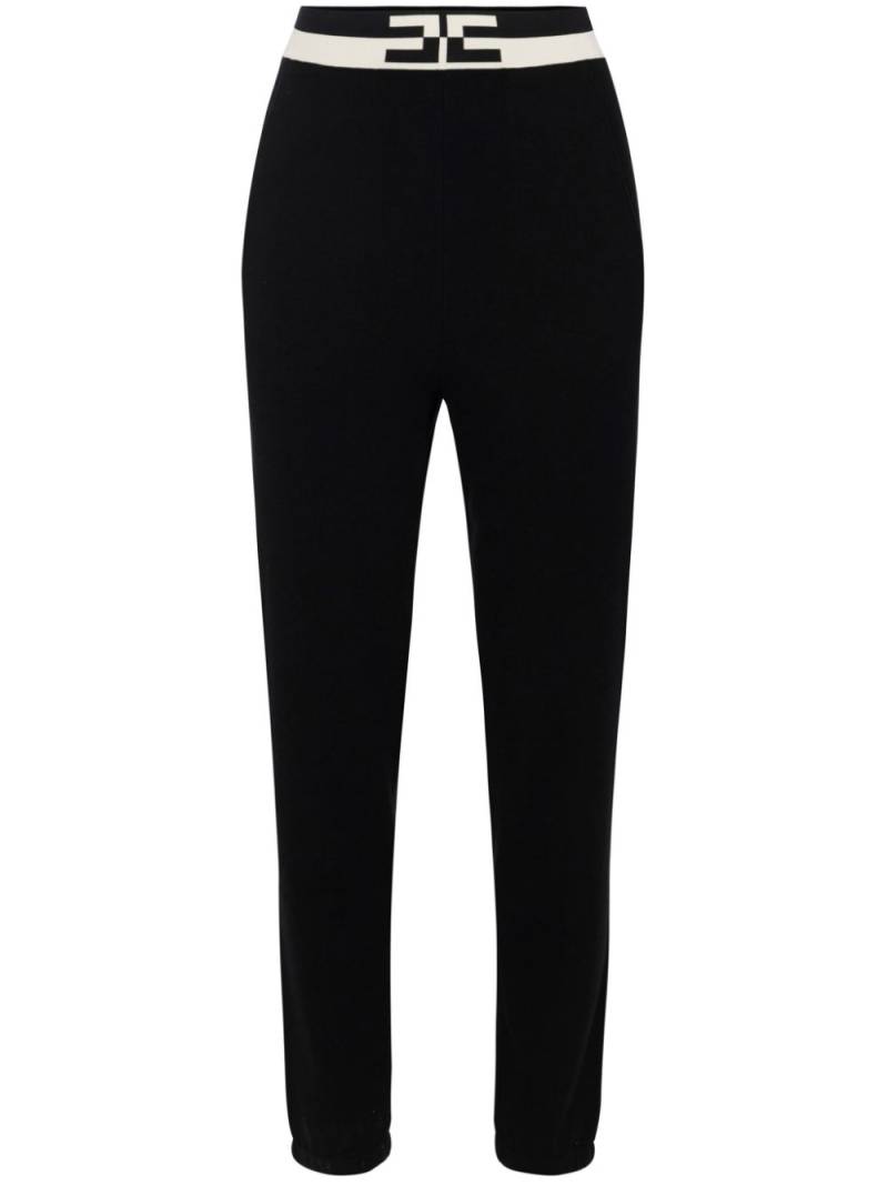 Elisabetta Franchi knitted tapered trousers - Black von Elisabetta Franchi