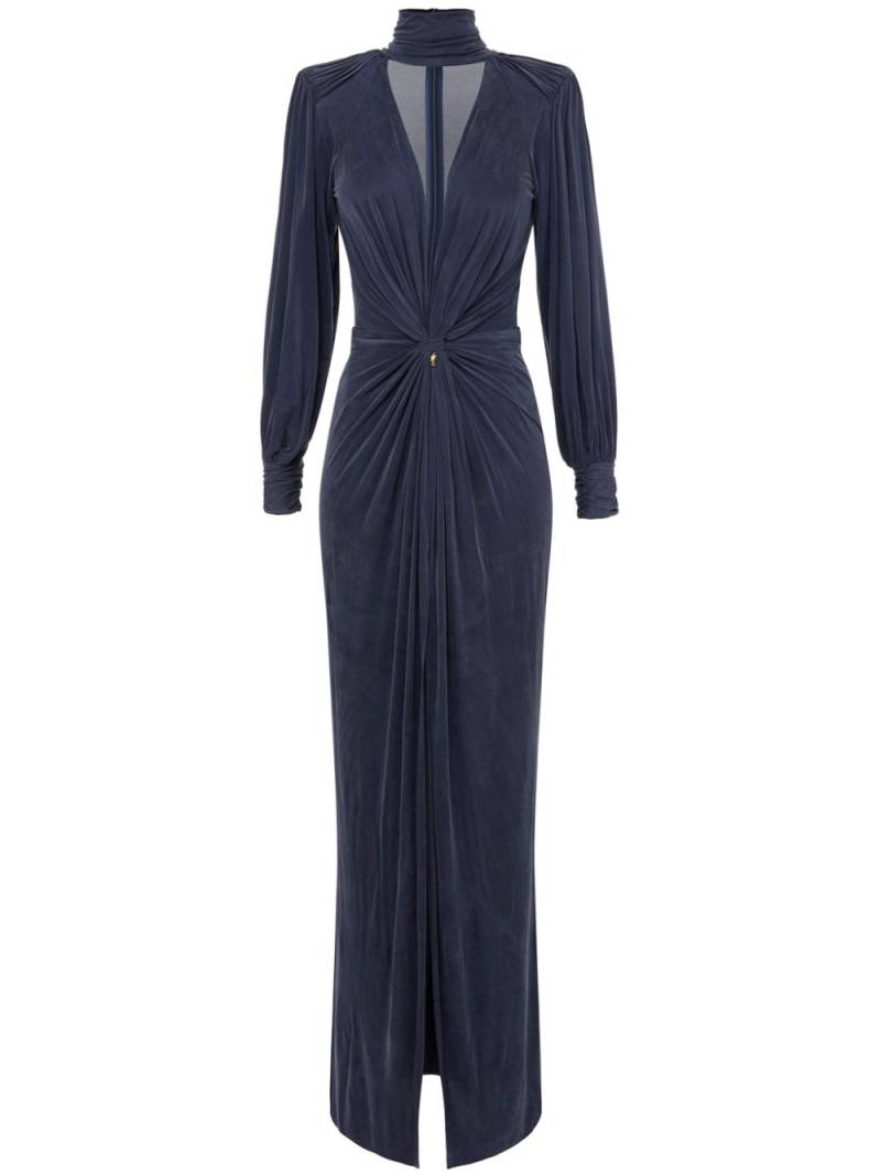 Elisabetta Franchi knot jersey gown - Blue von Elisabetta Franchi