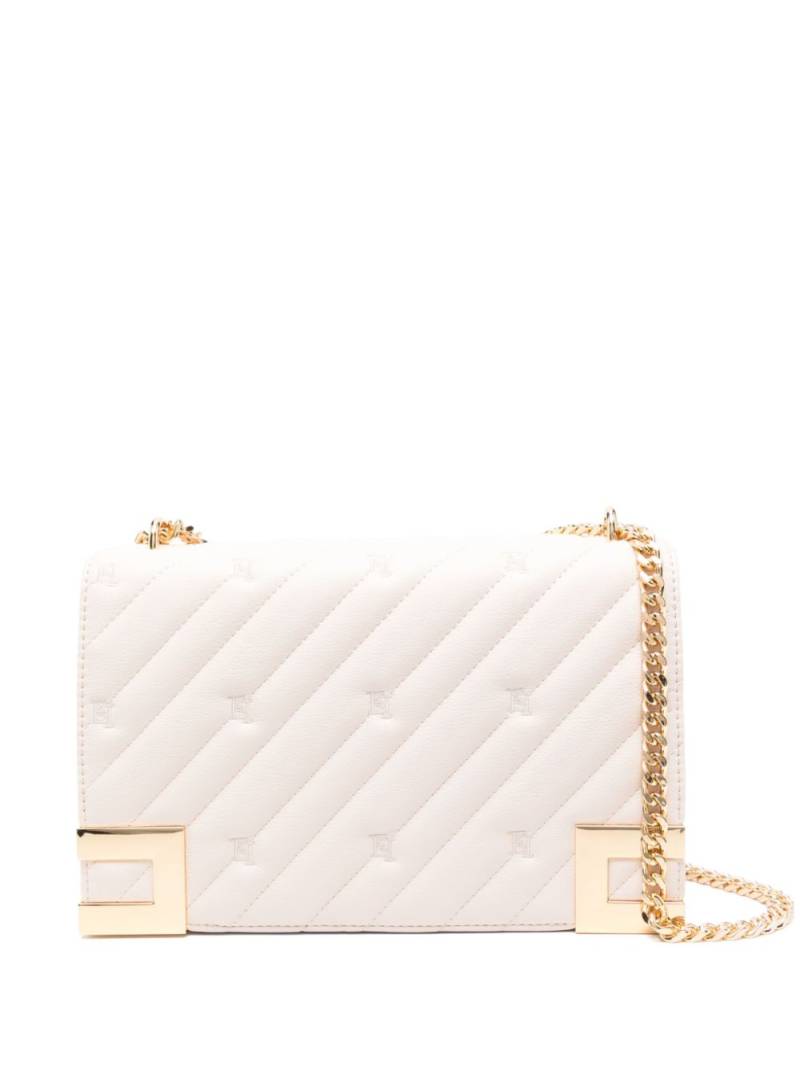 Elisabetta Franchi large logo-embroidered shoulder bag - Neutrals von Elisabetta Franchi