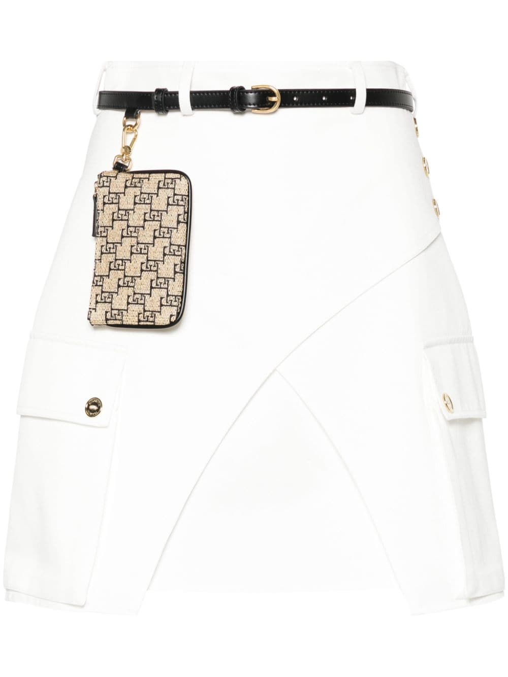 Elisabetta Franchi layered-design cotton skirt - White von Elisabetta Franchi