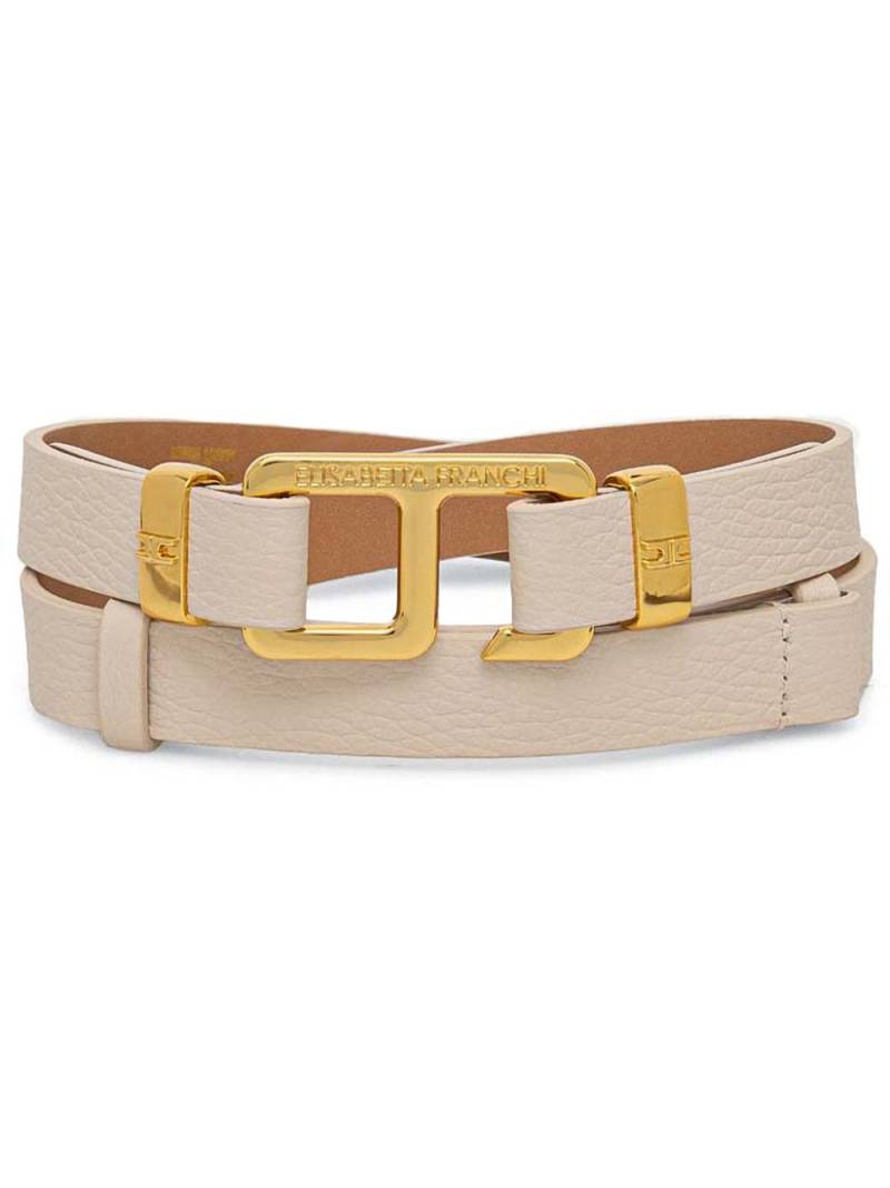 Elisabetta Franchi leather belt - Neutrals von Elisabetta Franchi