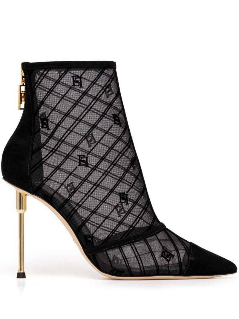 Elisabetta Franchi leather boots - Black von Elisabetta Franchi