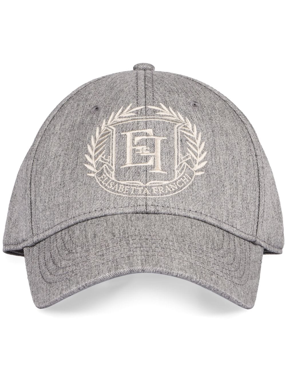 Elisabetta Franchi logo baseball cap - Grey von Elisabetta Franchi