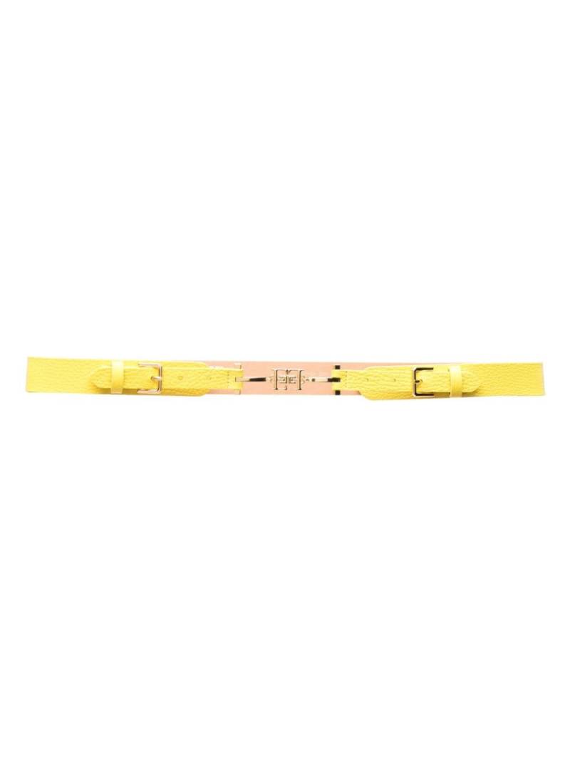 Elisabetta Franchi logo-buckle belt - Yellow von Elisabetta Franchi