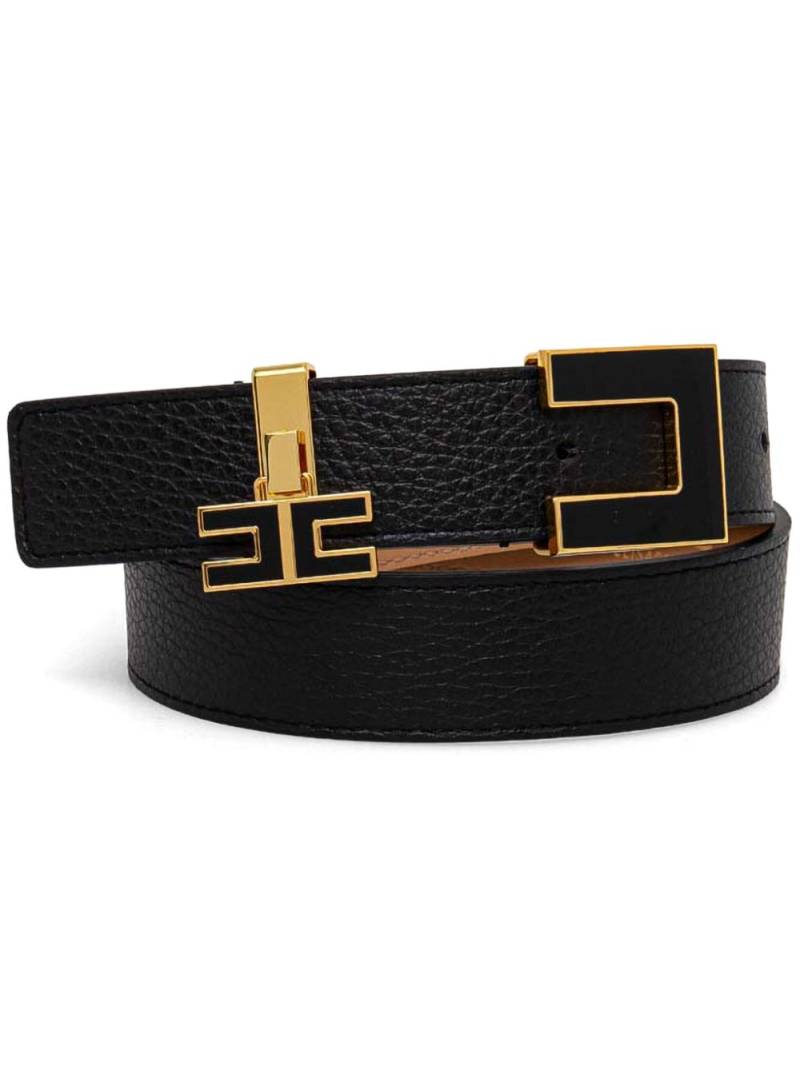 Elisabetta Franchi logo-buckle belt - Black von Elisabetta Franchi