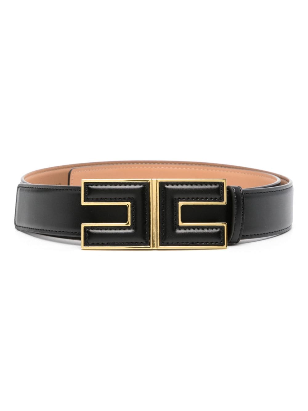 Elisabetta Franchi logo-buckle belt - Black von Elisabetta Franchi