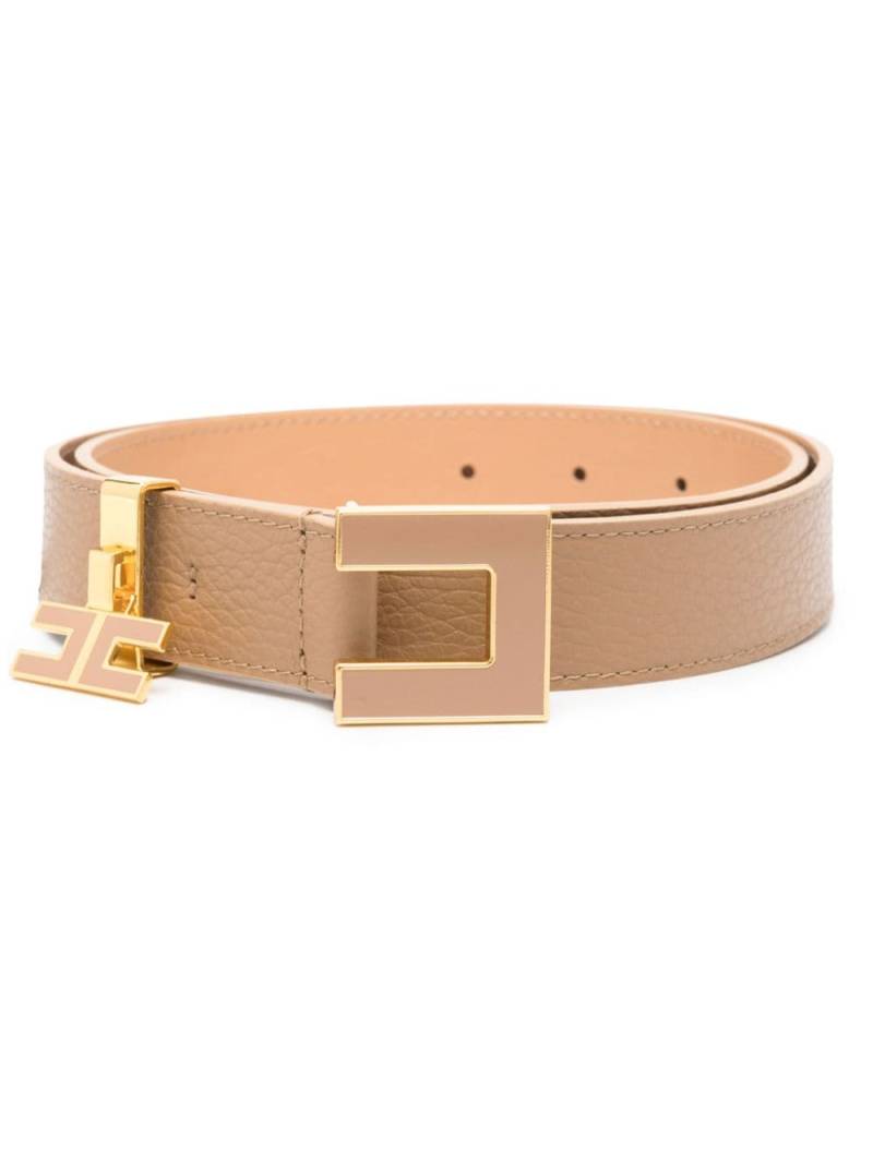 Elisabetta Franchi logo-buckle belt - Brown von Elisabetta Franchi