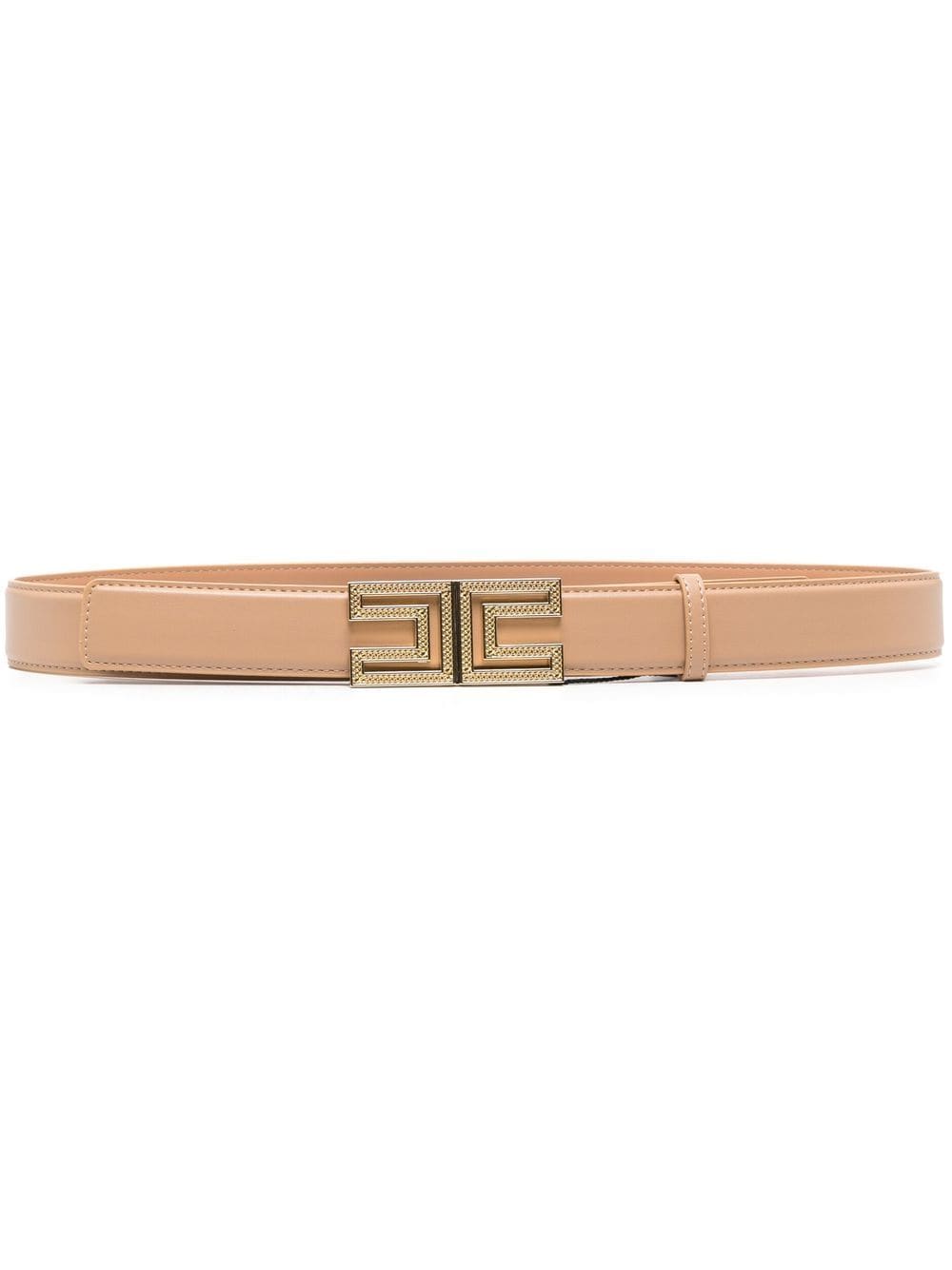 Elisabetta Franchi logo-buckle belt - Neutrals von Elisabetta Franchi