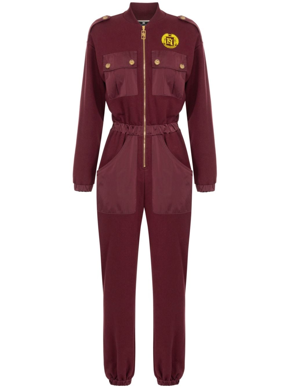 Elisabetta Franchi logo-embroidered cargo jumpsuit von Elisabetta Franchi