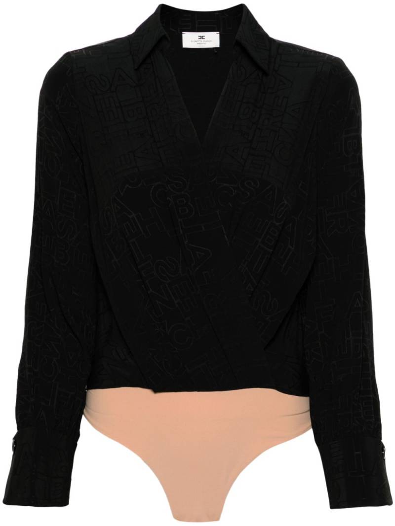 Elisabetta Franchi logo-jacquard body - Black von Elisabetta Franchi