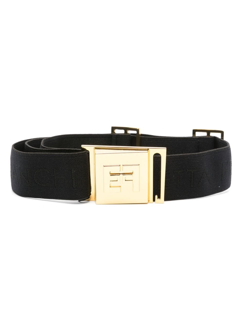 Elisabetta Franchi logo-jacquard elasticated belt - Black von Elisabetta Franchi