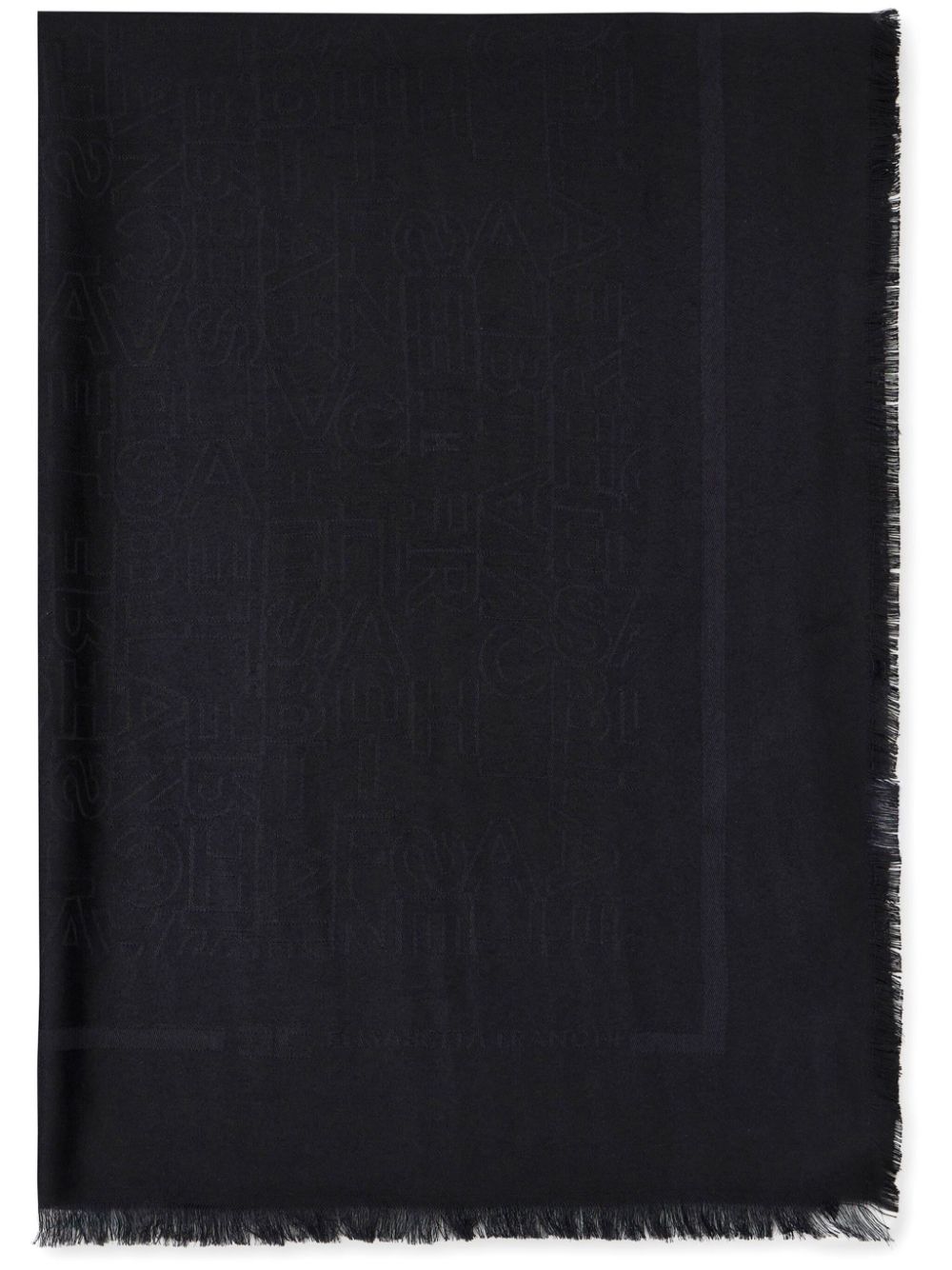 Elisabetta Franchi logo-jacquard scarf - Black von Elisabetta Franchi