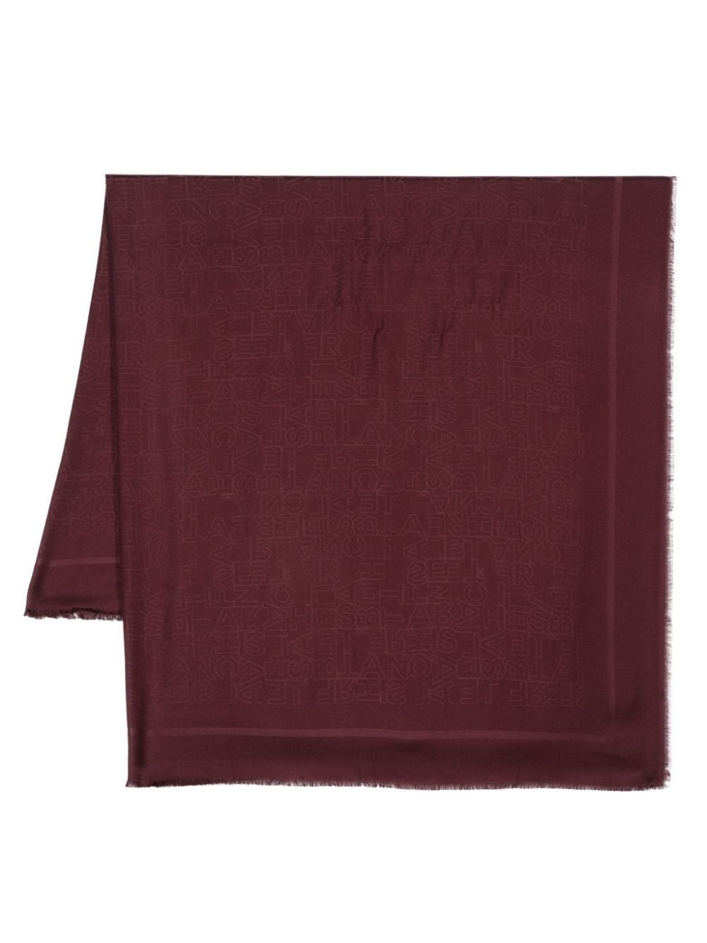 Elisabetta Franchi logo-jacquard square scarf - Red von Elisabetta Franchi