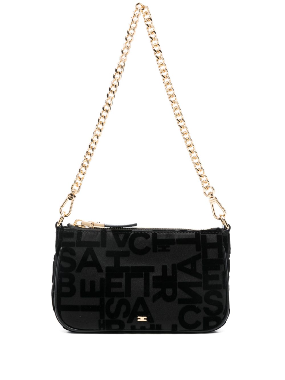 Elisabetta Franchi logo-lettering shoulder bag - Black von Elisabetta Franchi