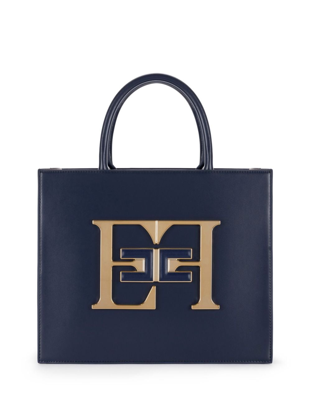 Elisabetta Franchi logo medium handbag - Blue von Elisabetta Franchi