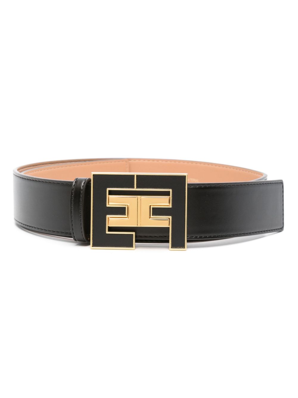 Elisabetta Franchi logo-plaque belt - Black von Elisabetta Franchi