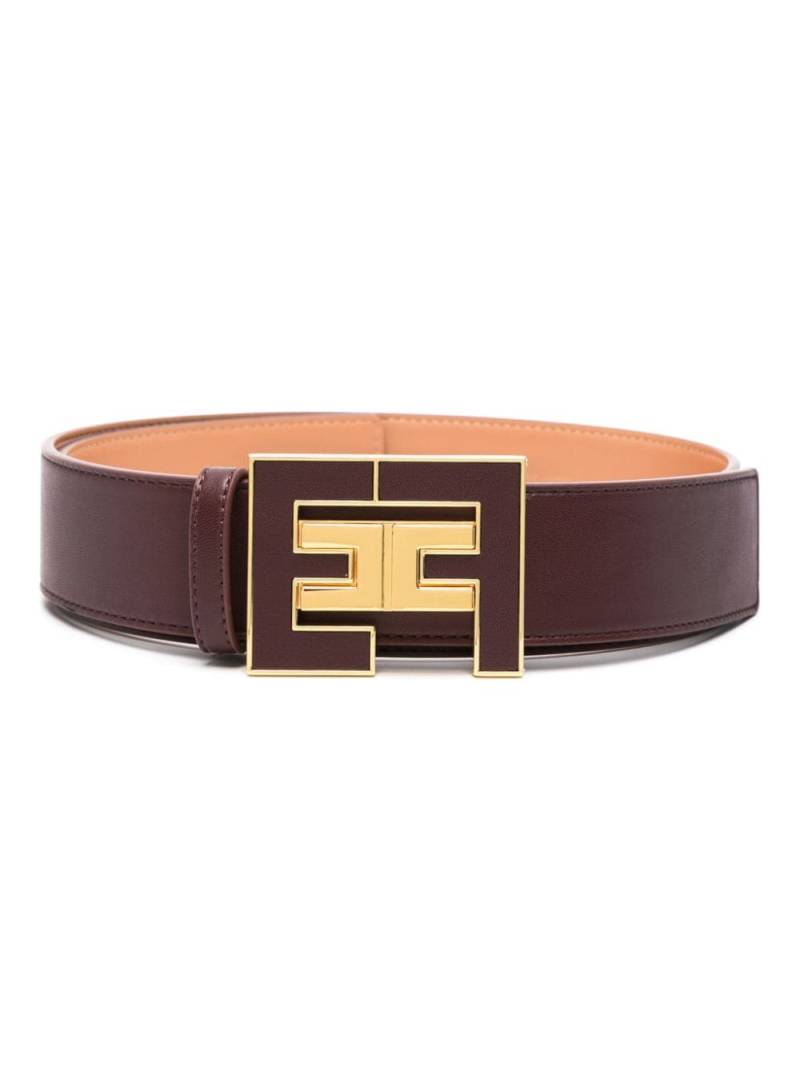 Elisabetta Franchi logo-plaque belt - Red von Elisabetta Franchi