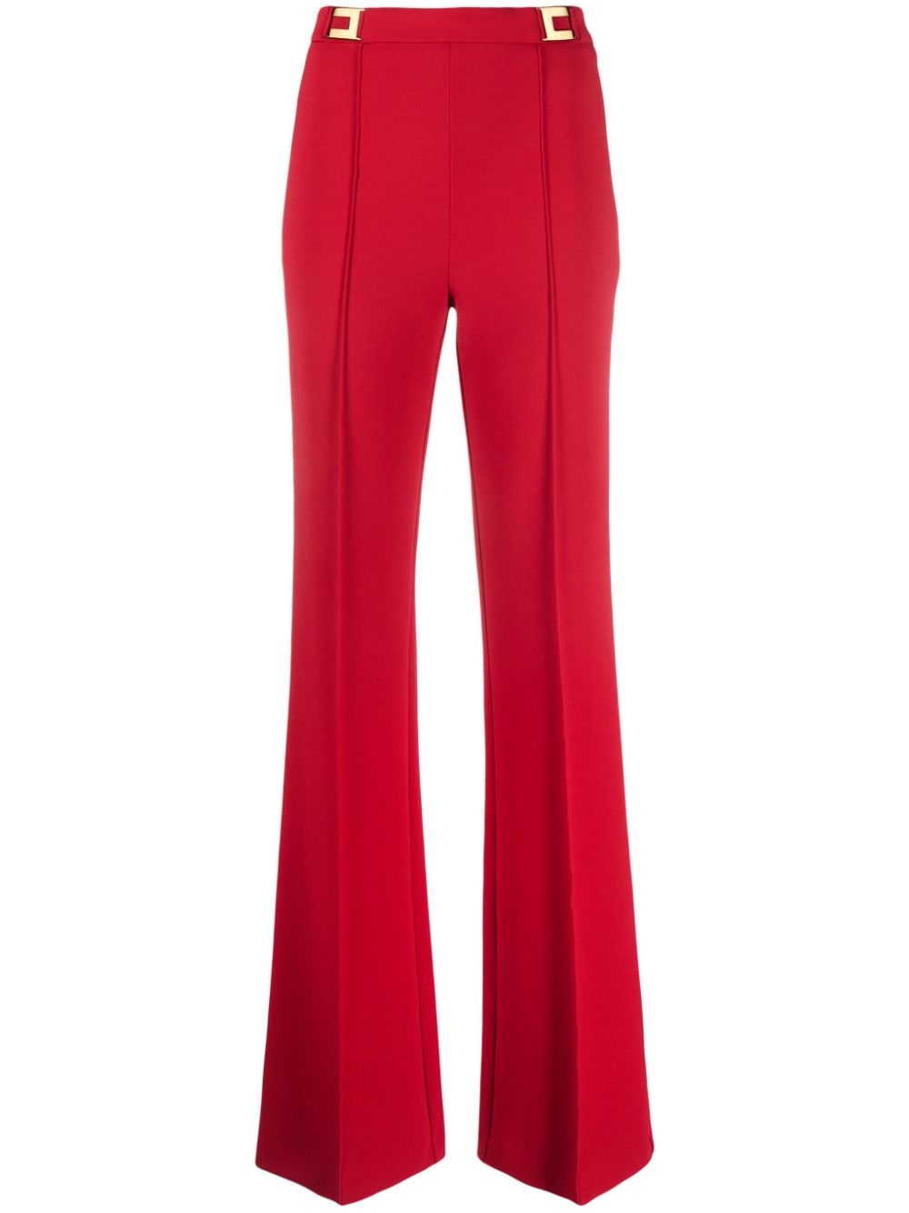 Elisabetta Franchi logo-plaque flared trousers von Elisabetta Franchi