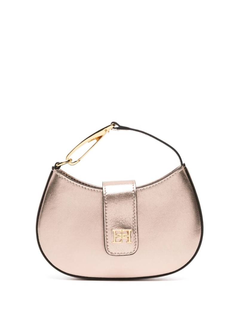 Elisabetta Franchi logo-plaque leather mini bag - Neutrals von Elisabetta Franchi