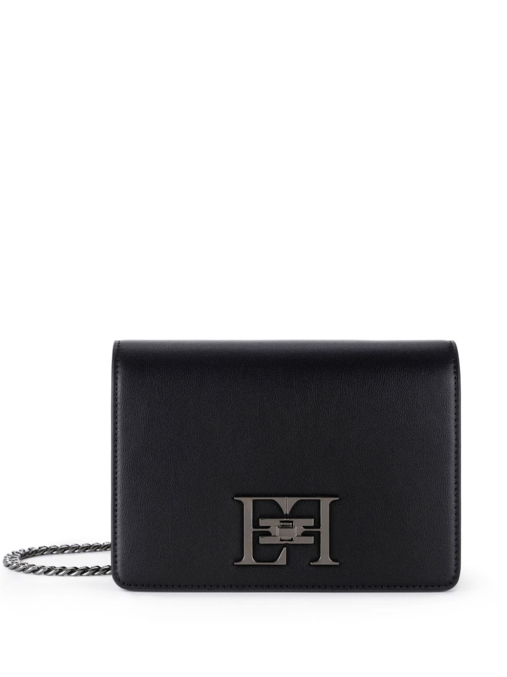 Elisabetta Franchi logo-plaque shoulder bag - Black von Elisabetta Franchi