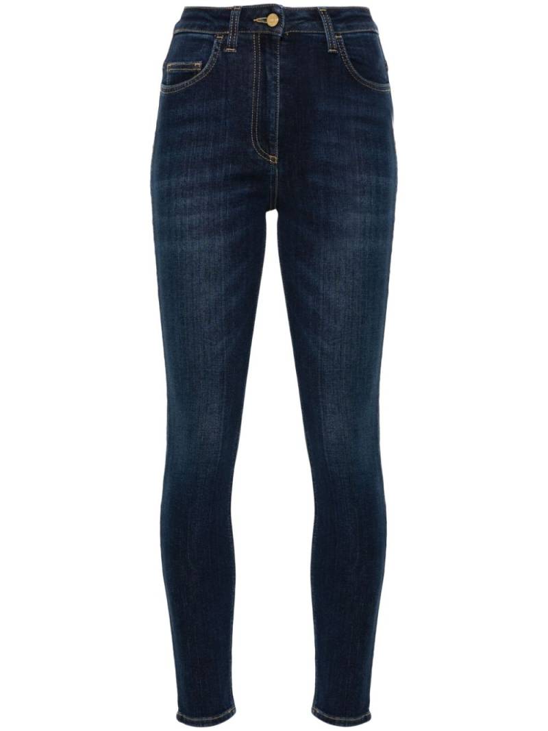 Elisabetta Franchi logo-plaque skinny jeans - Blue von Elisabetta Franchi