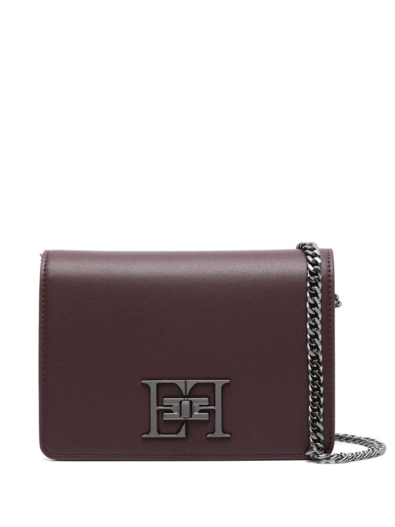 Elisabetta Franchi logo-plaque turn-lock shoulder bag - Red von Elisabetta Franchi