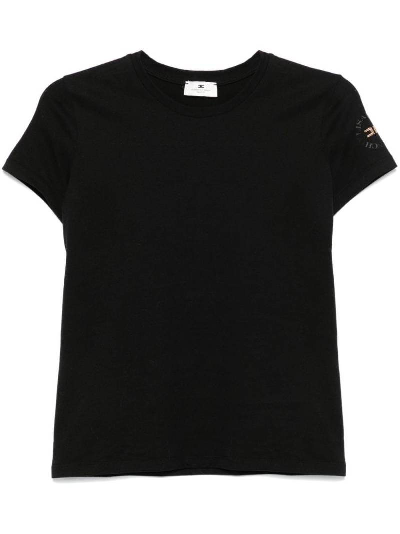 Elisabetta Franchi logo-print T-shirt - Black von Elisabetta Franchi