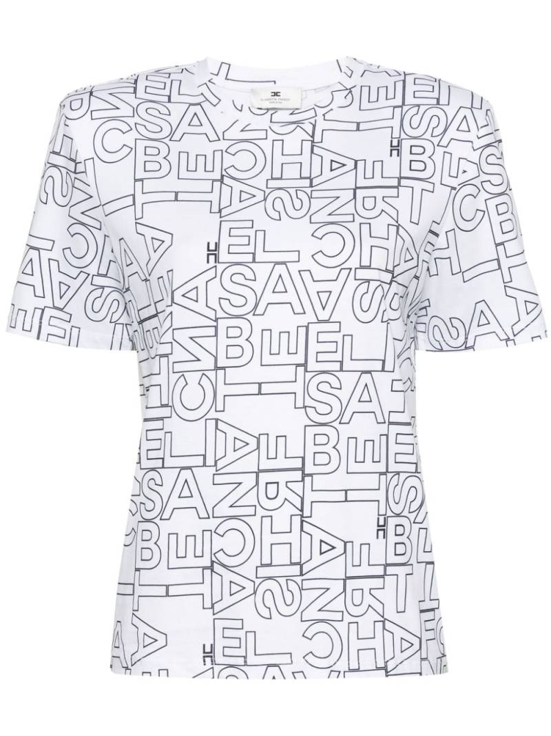 Elisabetta Franchi logo-print T-shirt - White von Elisabetta Franchi