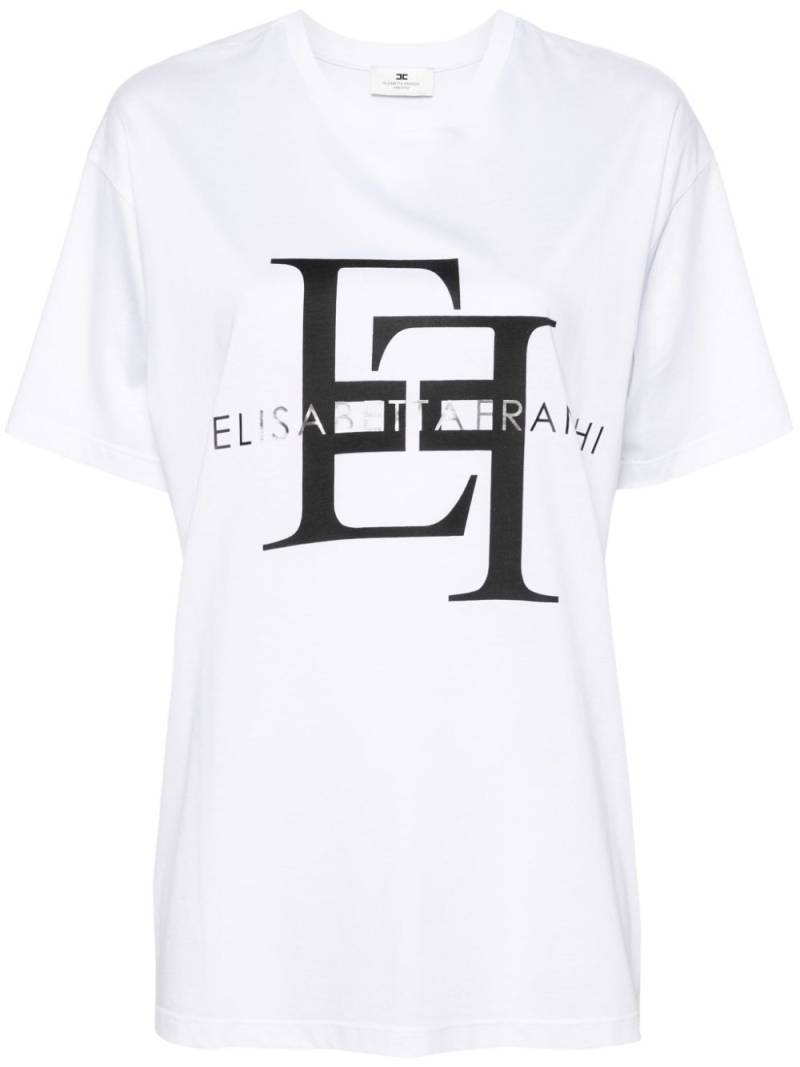 Elisabetta Franchi logo-print T-sirt - White von Elisabetta Franchi