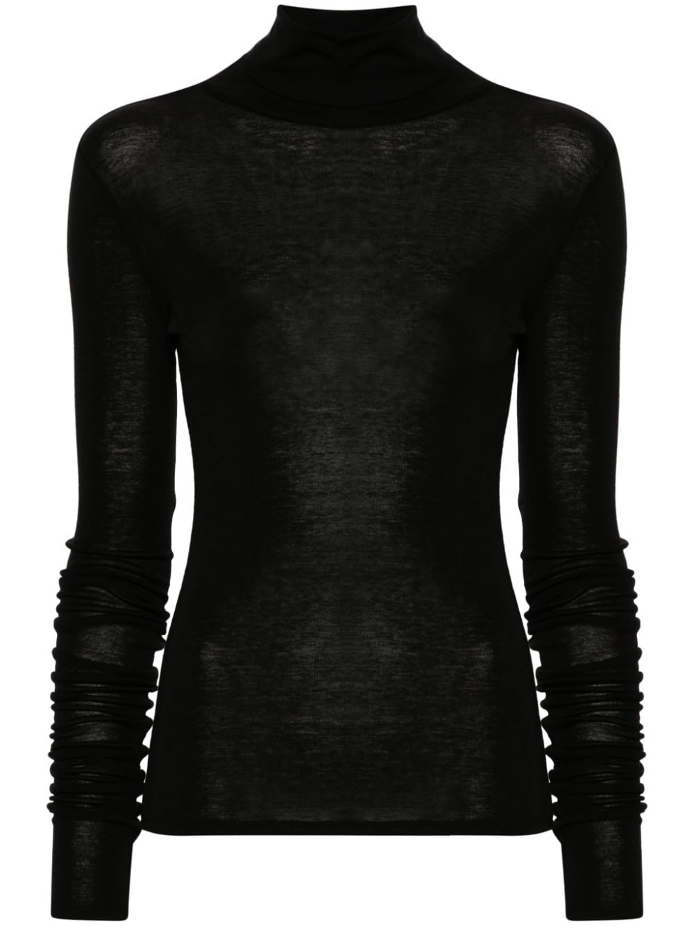 Elisabetta Franchi logo-print turtleneck sweater - Black von Elisabetta Franchi