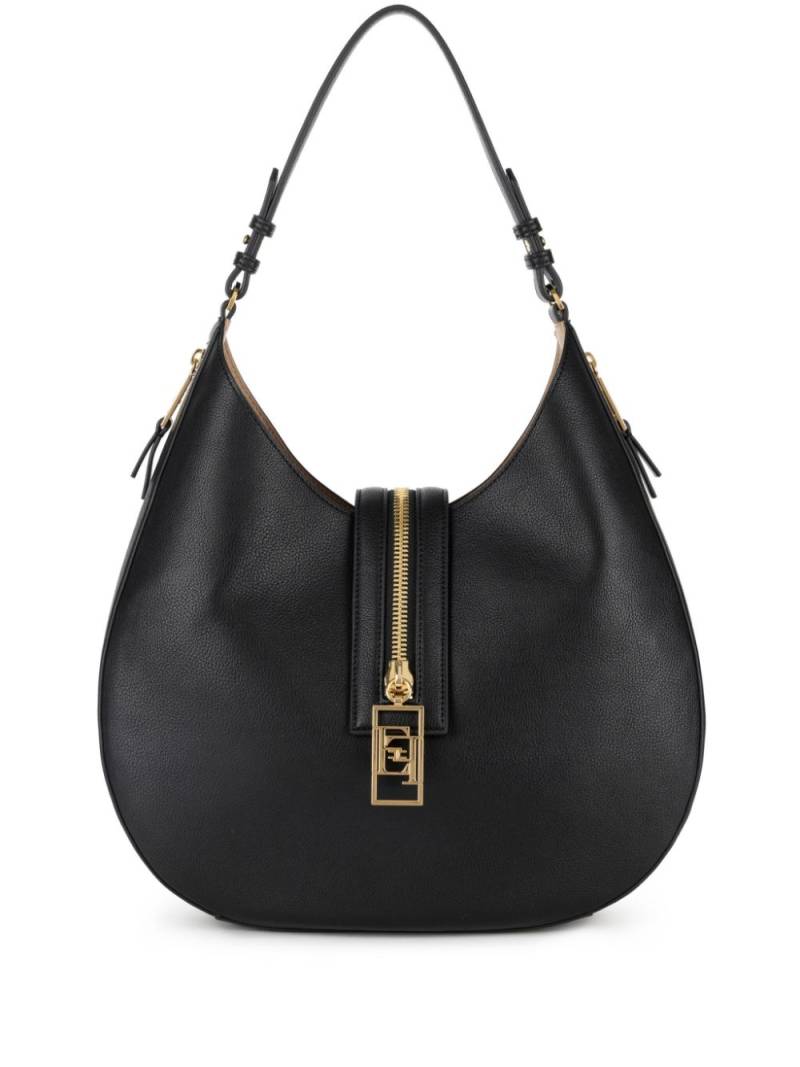 Elisabetta Franchi logo shoulder bag - Black von Elisabetta Franchi