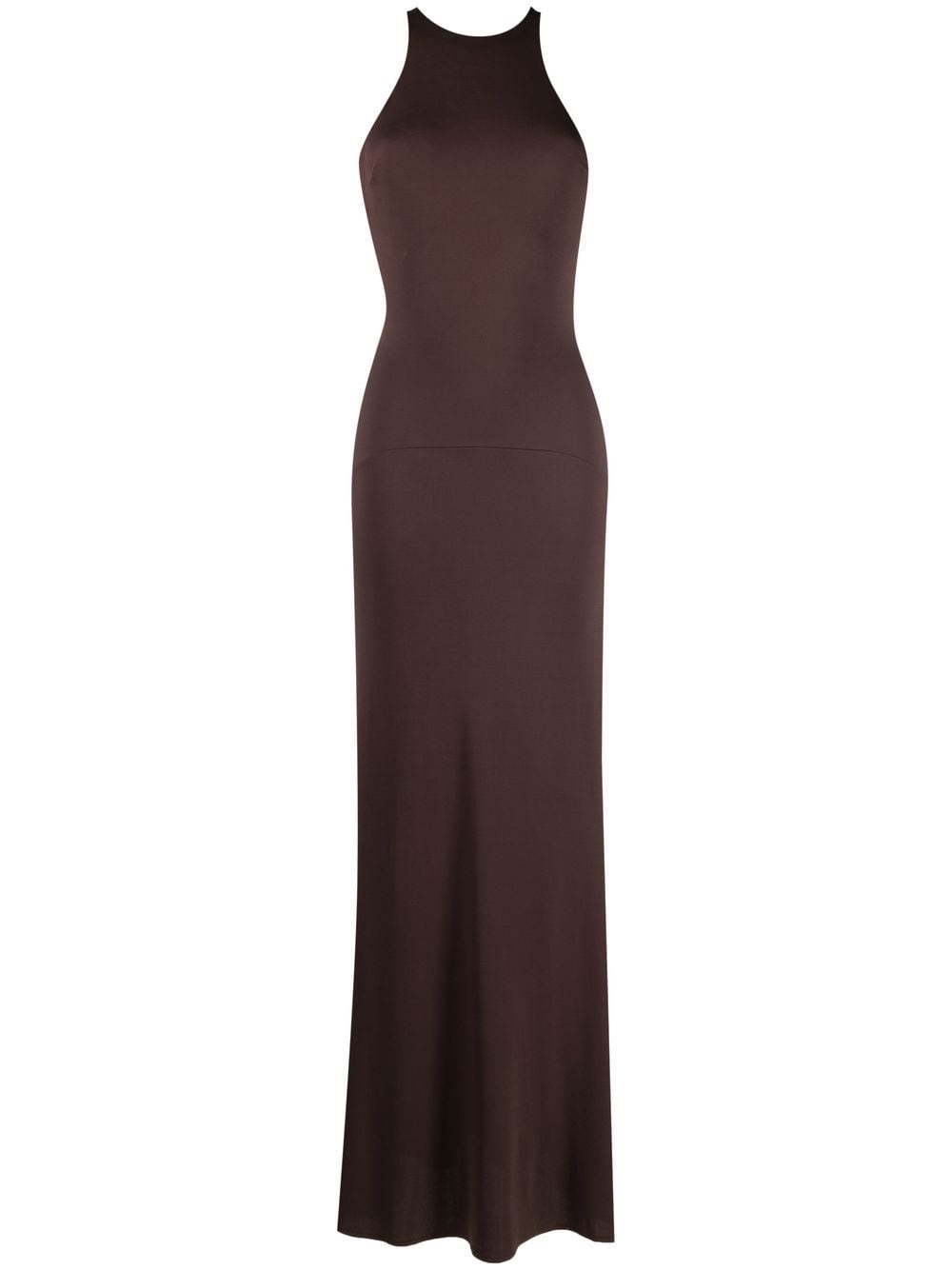 Elisabetta Franchi open-back sleeveless dress - Brown von Elisabetta Franchi