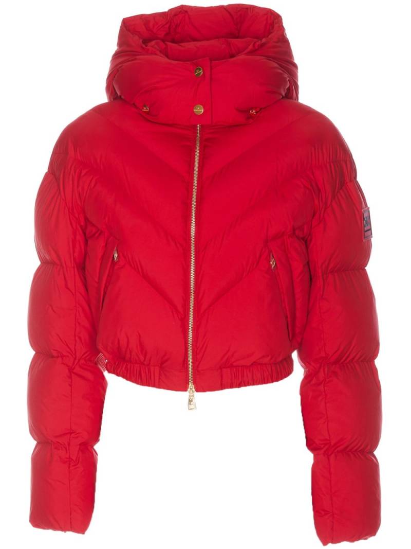 Elisabetta Franchi padded cropped jacket - Red von Elisabetta Franchi