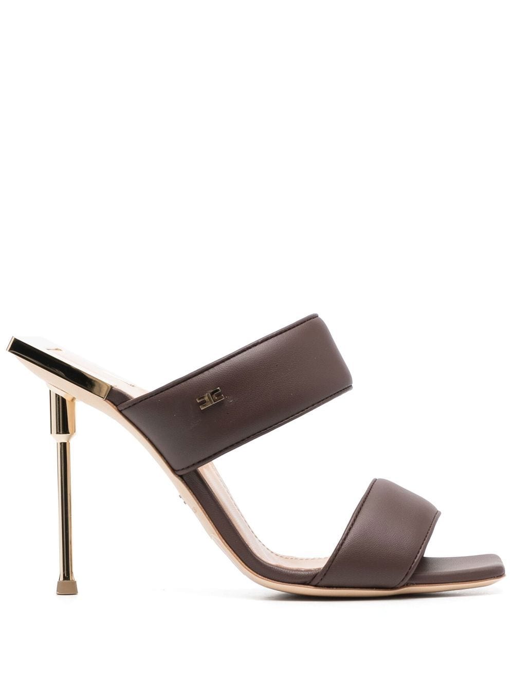 Elisabetta Franchi padded-strap open-toe mules - Brown von Elisabetta Franchi