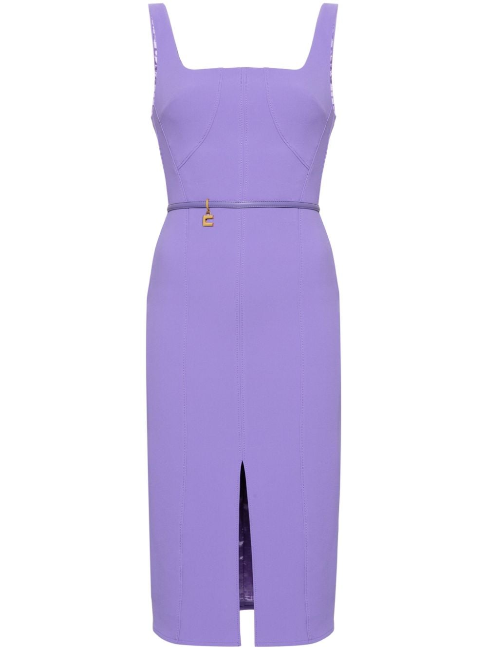 Elisabetta Franchi panelled crepe dress - Purple von Elisabetta Franchi