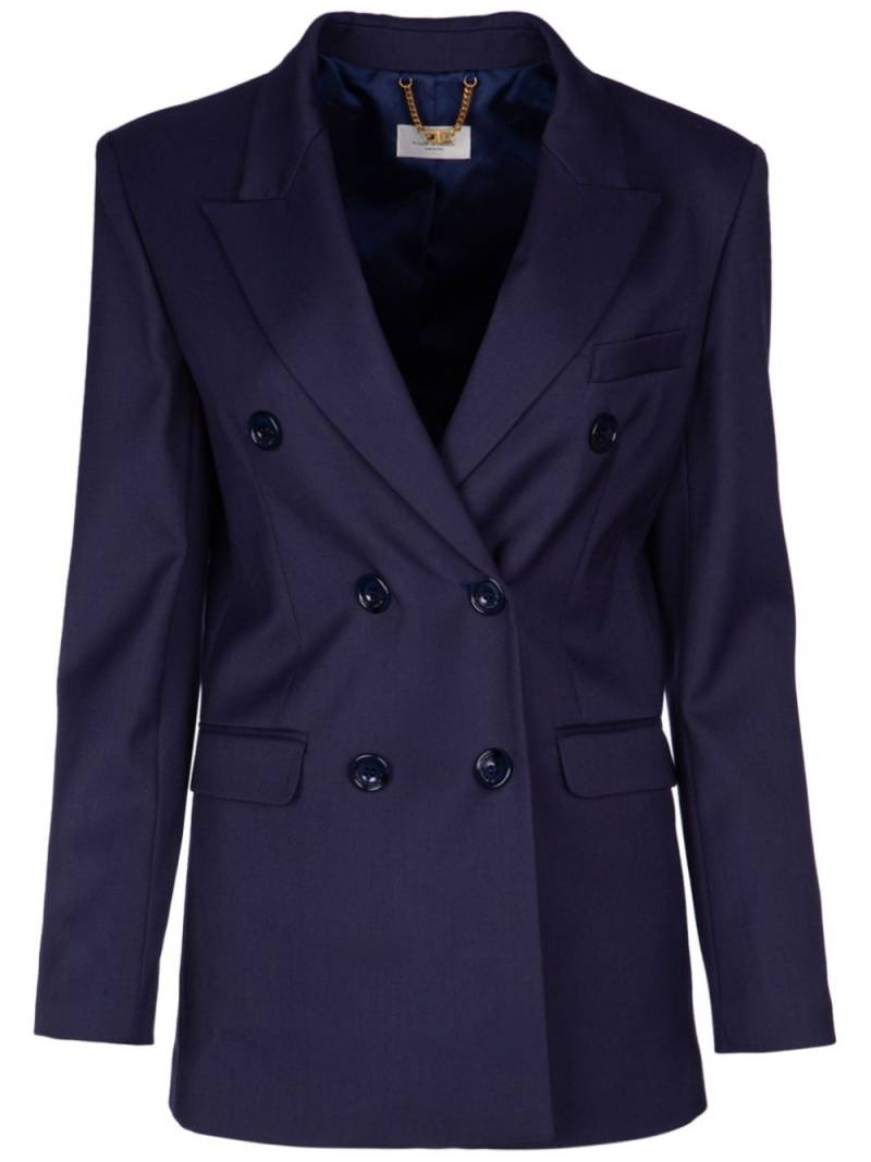 Elisabetta Franchi peak-lapels double-breasted blazer - Blue von Elisabetta Franchi