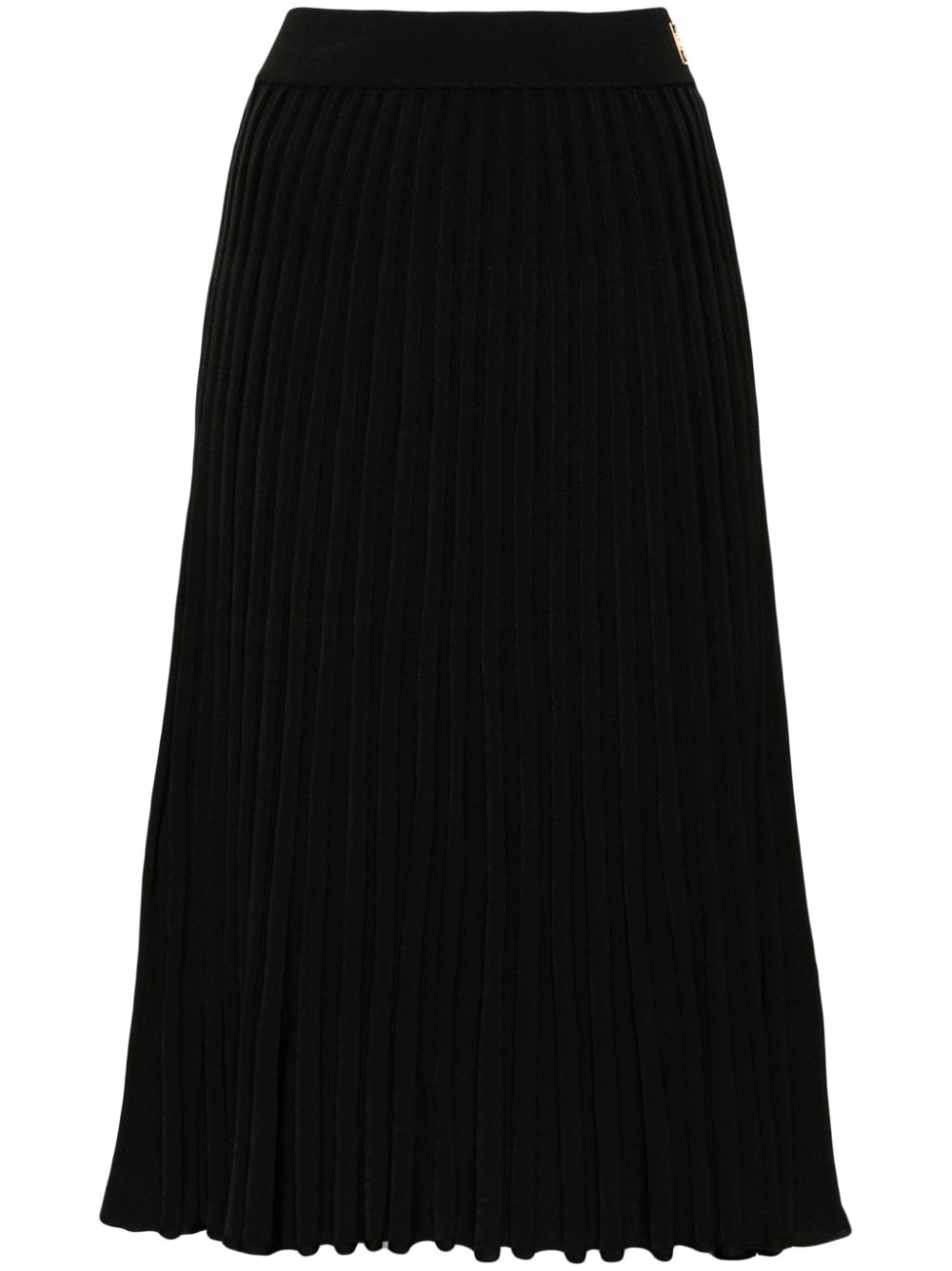 Elisabetta Franchi pleated-effect midi skirt - Black von Elisabetta Franchi