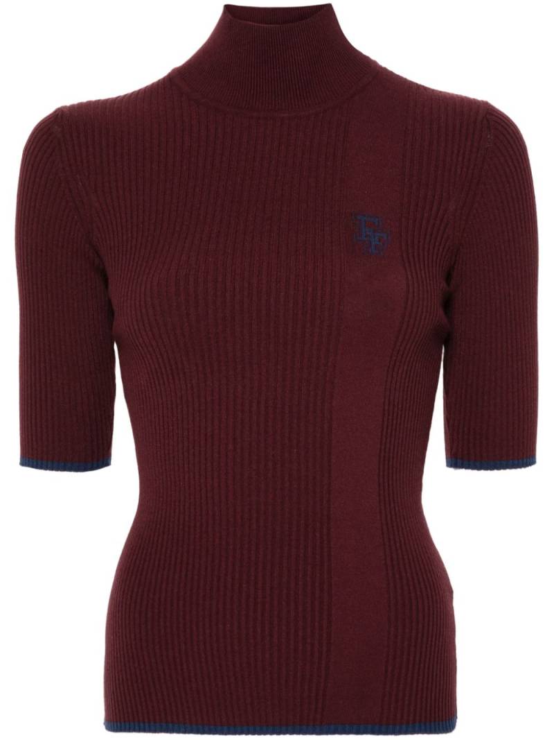 Elisabetta Franchi ribbed-knit sweater - Red von Elisabetta Franchi