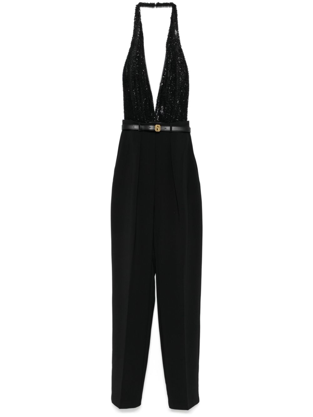 Elisabetta Franchi sequin-embellished jumpsuit - Black von Elisabetta Franchi