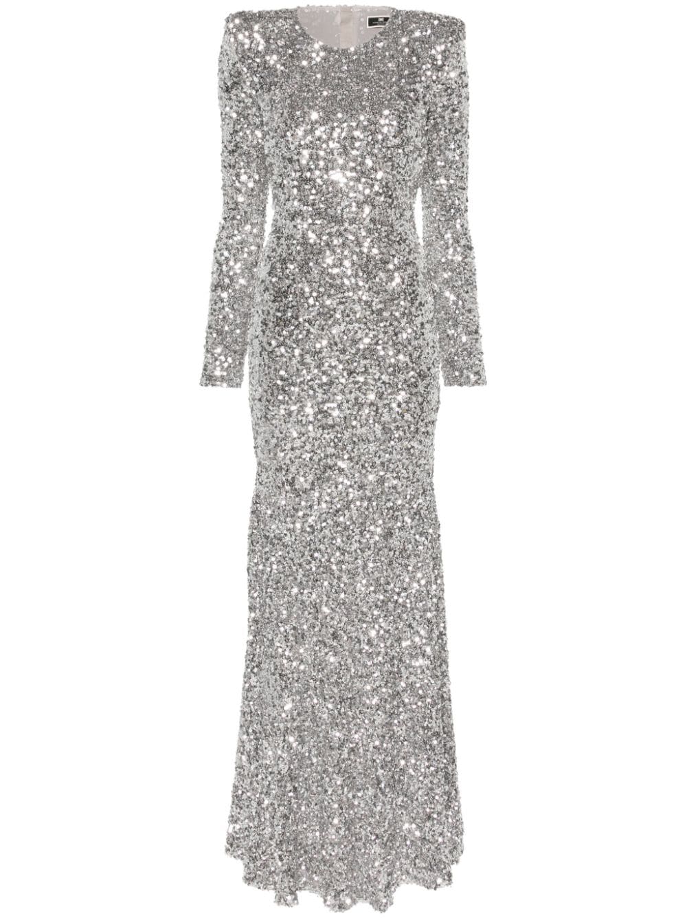 Elisabetta Franchi sequin-embellished maxi dress - Grey von Elisabetta Franchi