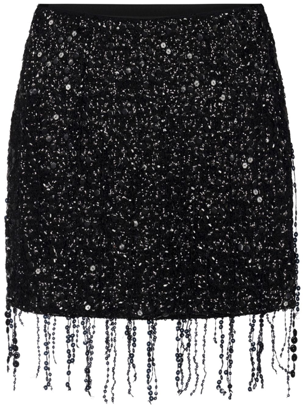 Elisabetta Franchi sequin-embellished skirt - Black von Elisabetta Franchi