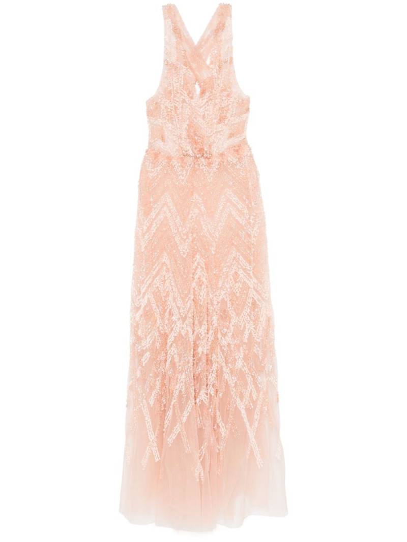 Elisabetta Franchi sequin-embellished tulle gown - Pink von Elisabetta Franchi