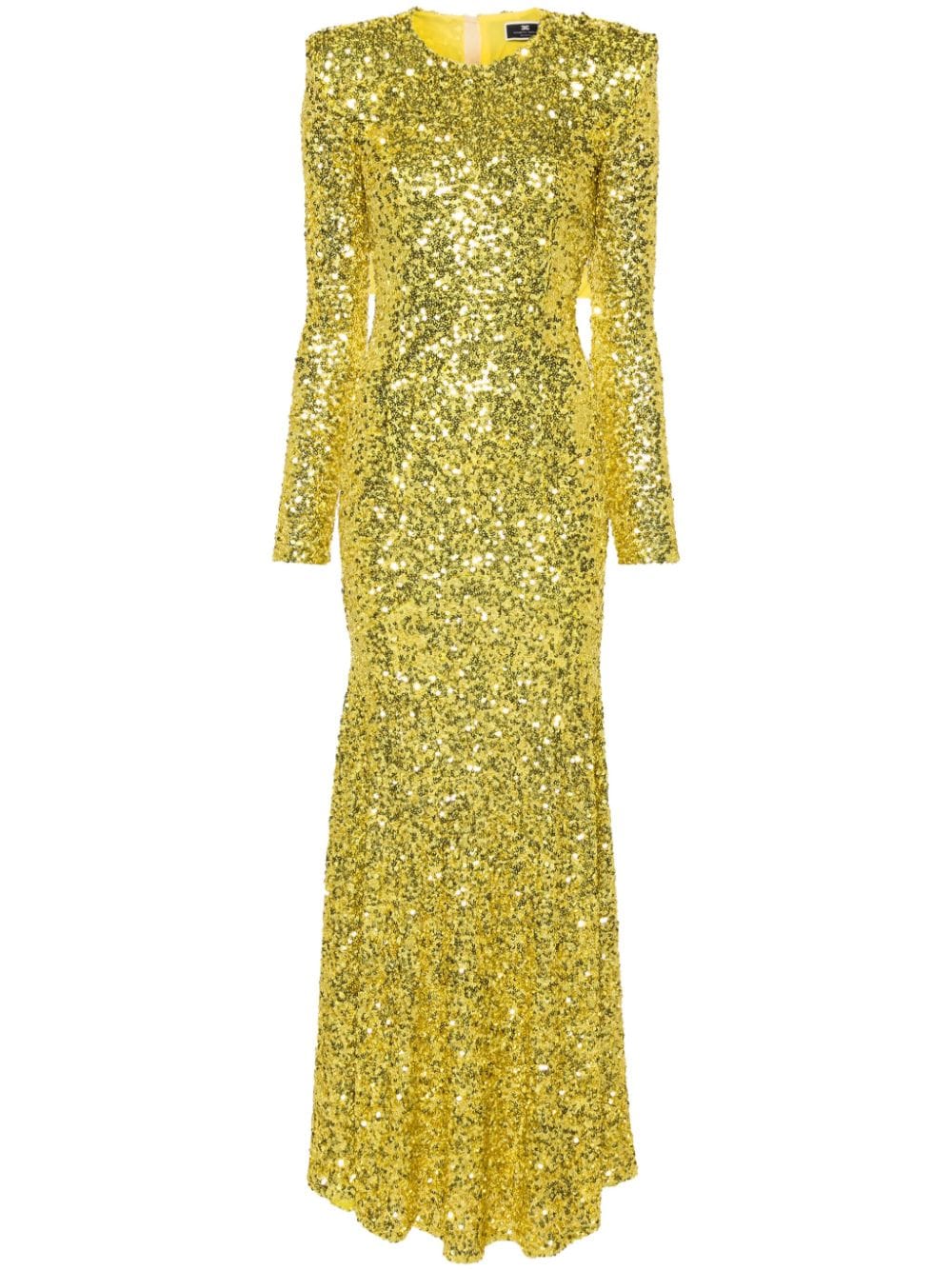 Elisabetta Franchi sequined mermaid gown - Yellow von Elisabetta Franchi