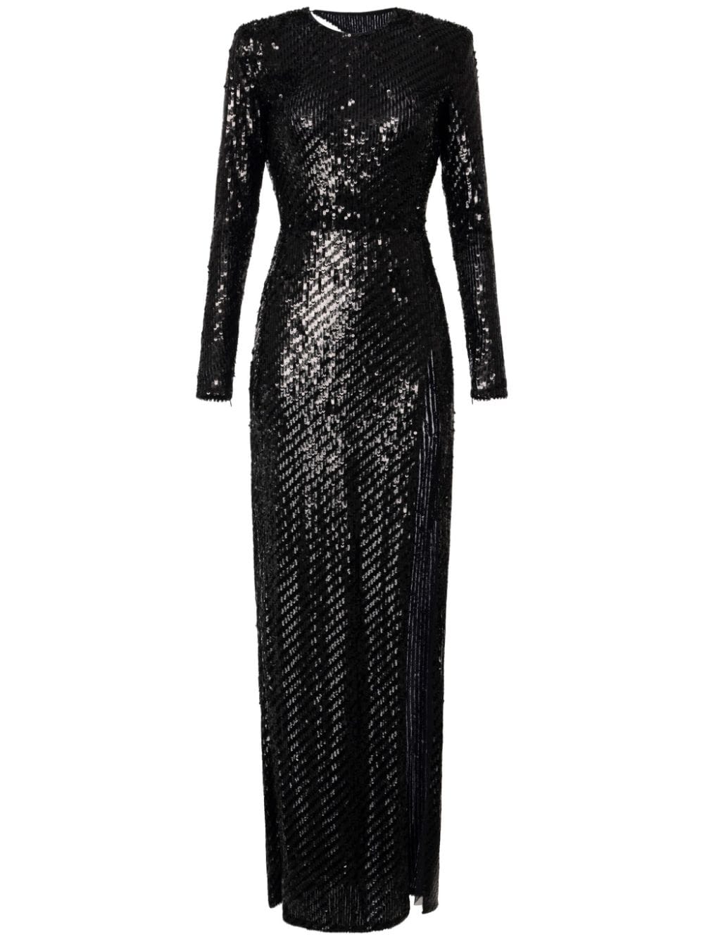 Elisabetta Franchi sequinned tulle gown - Black von Elisabetta Franchi