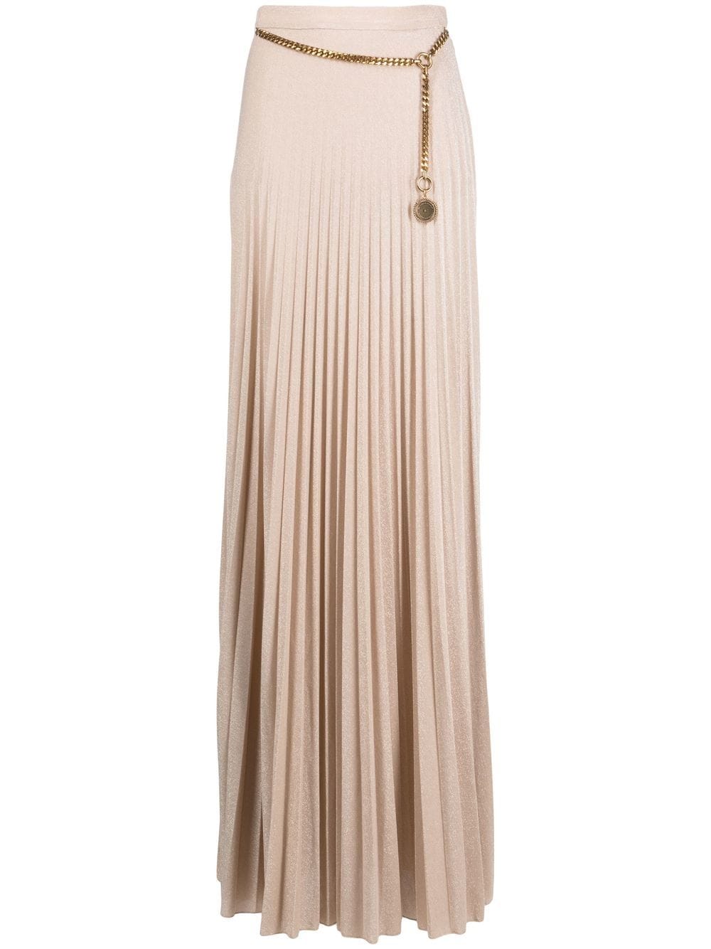 Elisabetta Franchi side-slit pleated skirt - Gold von Elisabetta Franchi