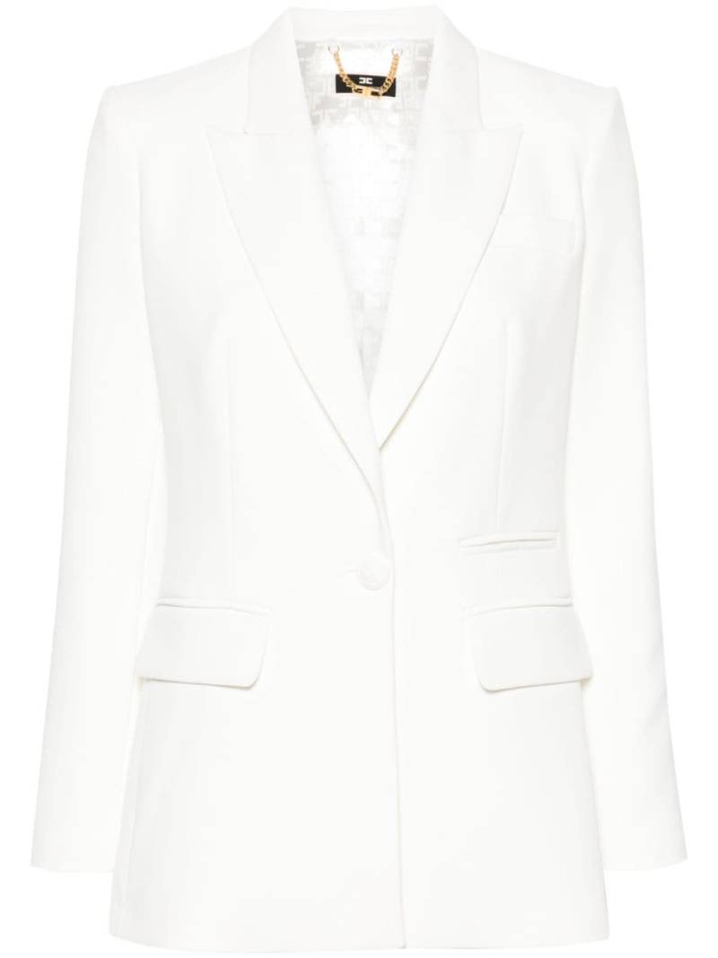 Elisabetta Franchi single-breasted crepe blazer - Neutrals von Elisabetta Franchi