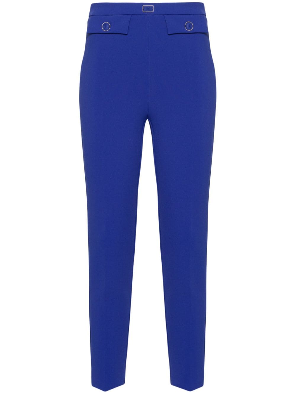 Elisabetta Franchi slim-cut cropped trousers - Blue von Elisabetta Franchi