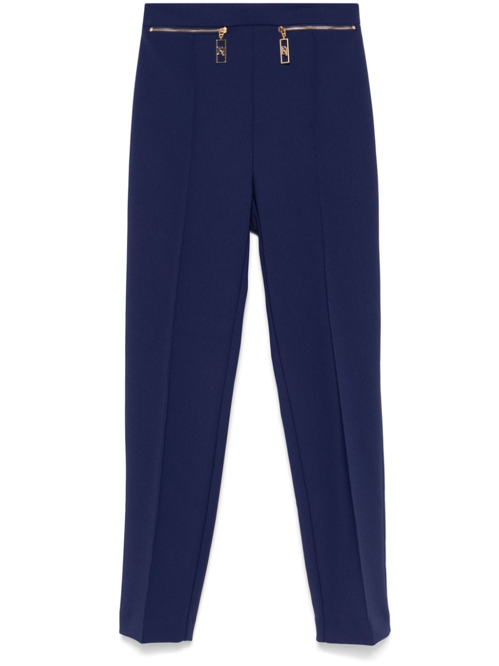 Elisabetta Franchi straight-leg crepe trousers - Blue von Elisabetta Franchi